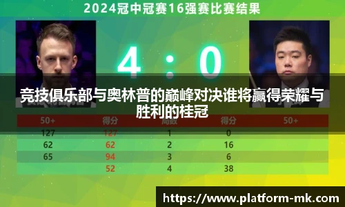 竞技俱乐部与奥林普的巅峰对决谁将赢得荣耀与胜利的桂冠